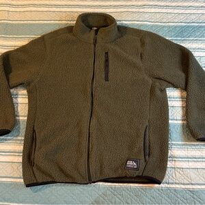 Eddie Bauer Outdoor Outfitters Fleece Jacket Mens Sz Large Dark Green